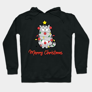 FUNNY CAT Merry Christmas! Kitty Hoodie